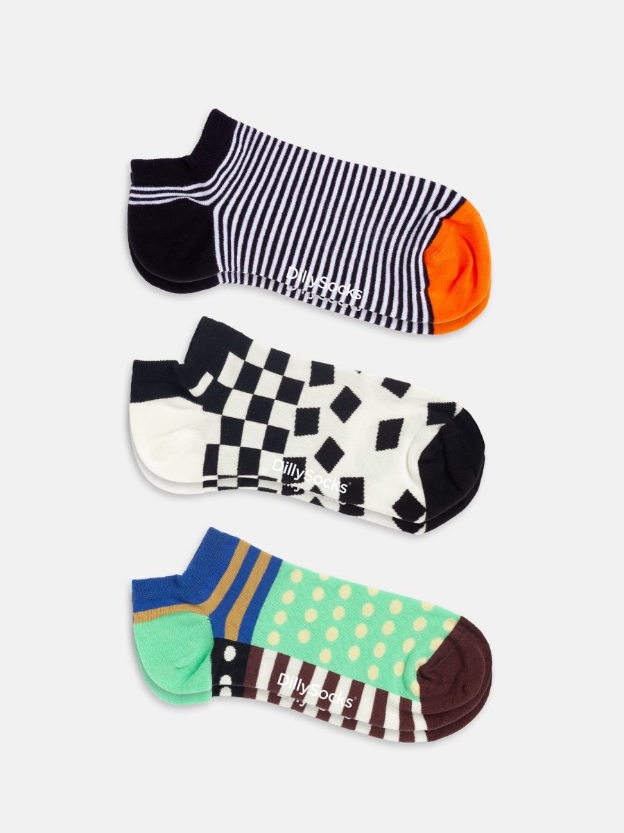 Socken Short Pattern Club (3er Pack) von DillySocks