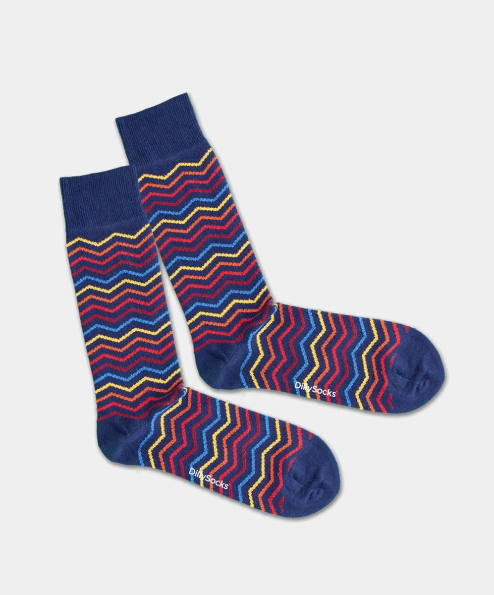 Socken Square Contrast von DillySocks