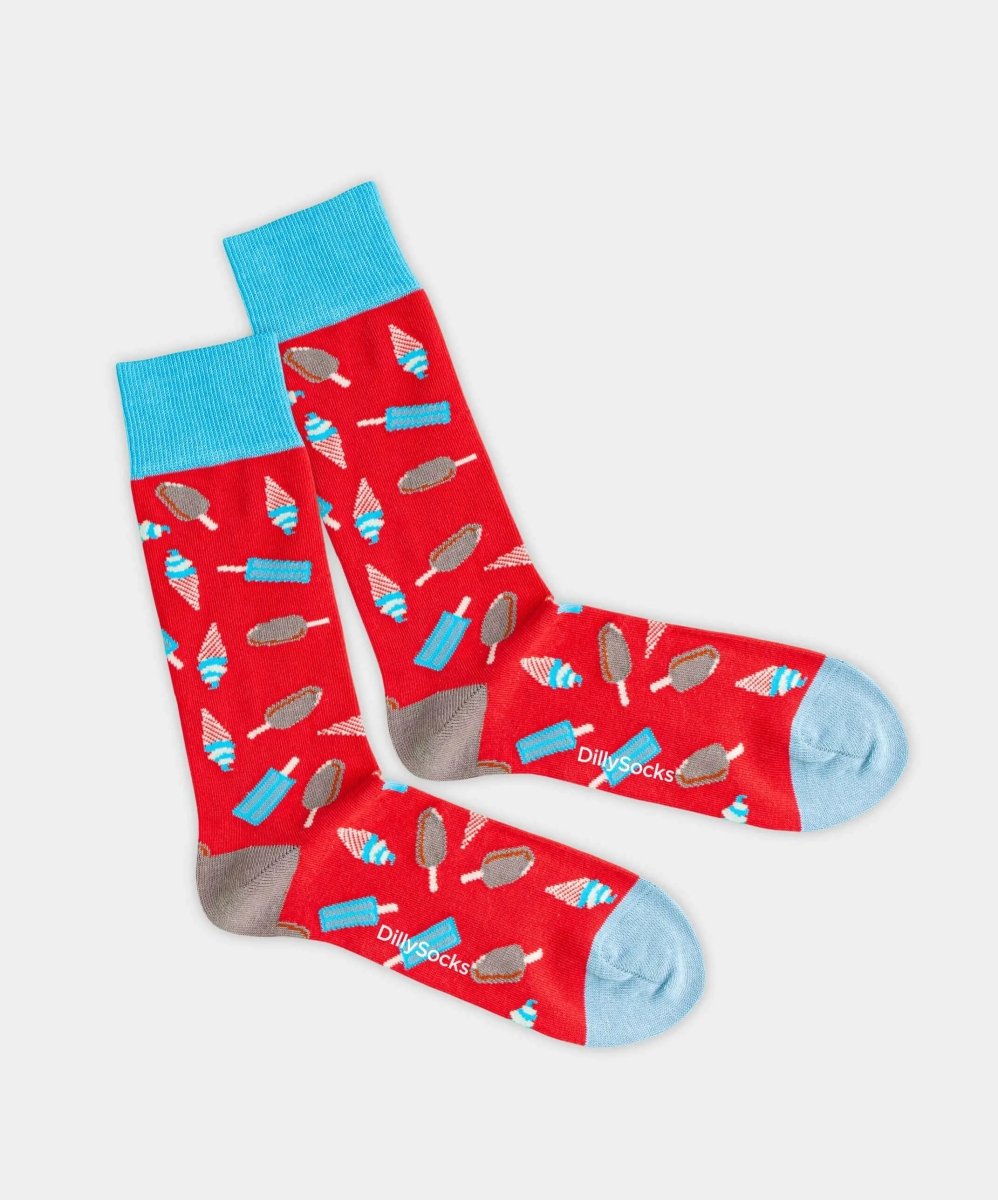 Socken Strawberry Ice Cream von DillySocks