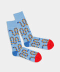Stripy Snakey verführerische blaue und orange Socken