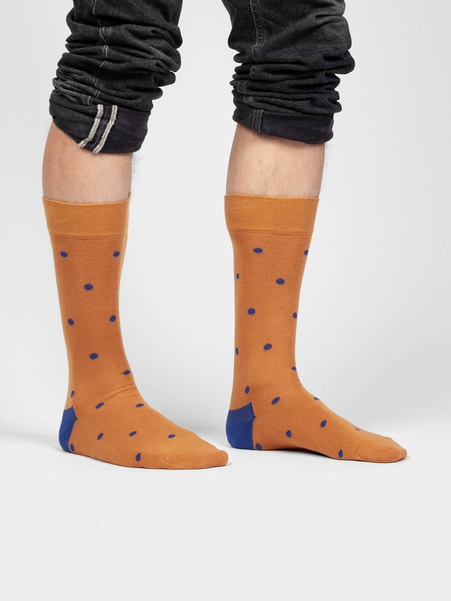 Socken Tiny Indigo Dots von DillySocks