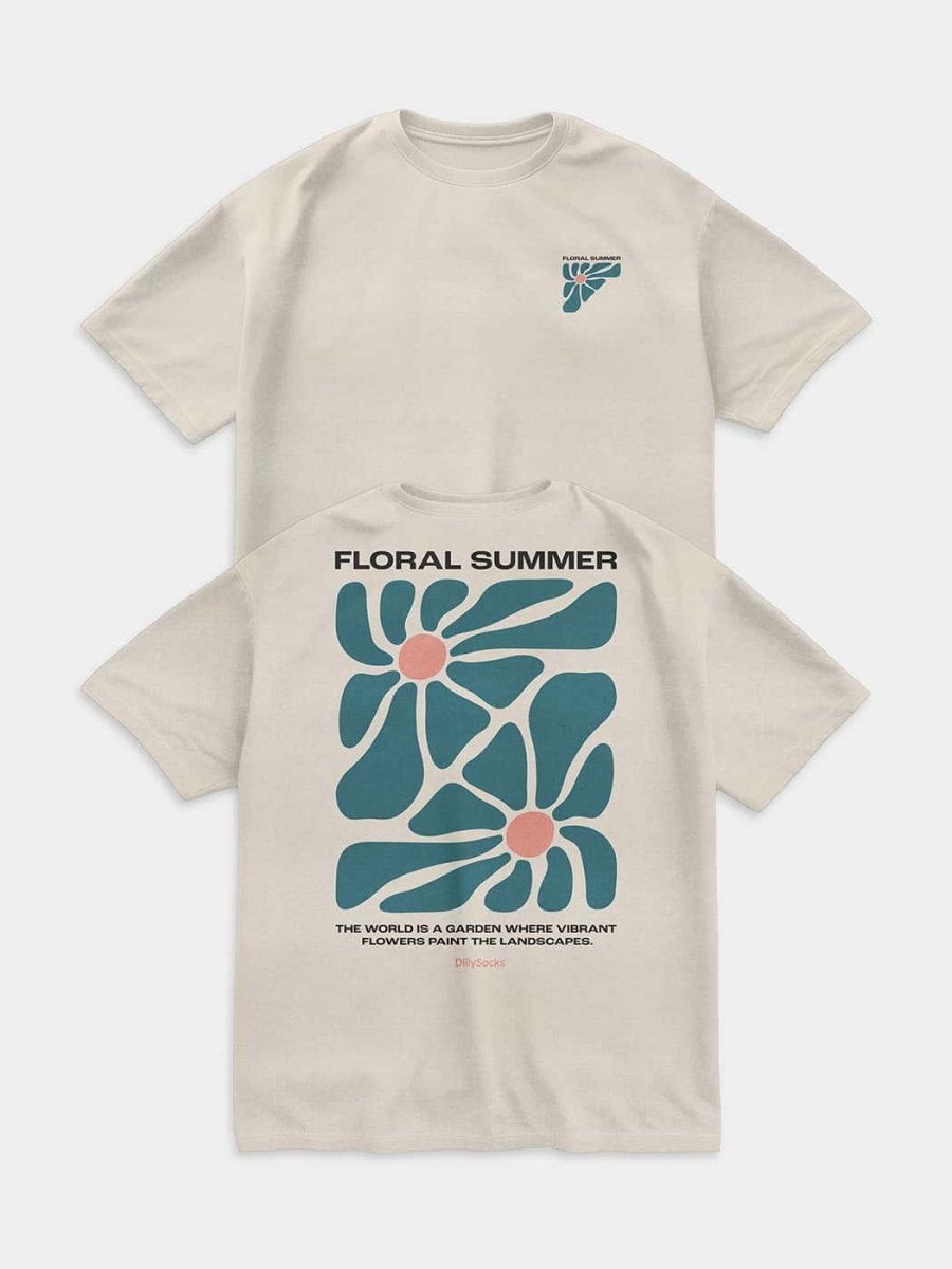 T-Shirts Floral Summer von DillySocks