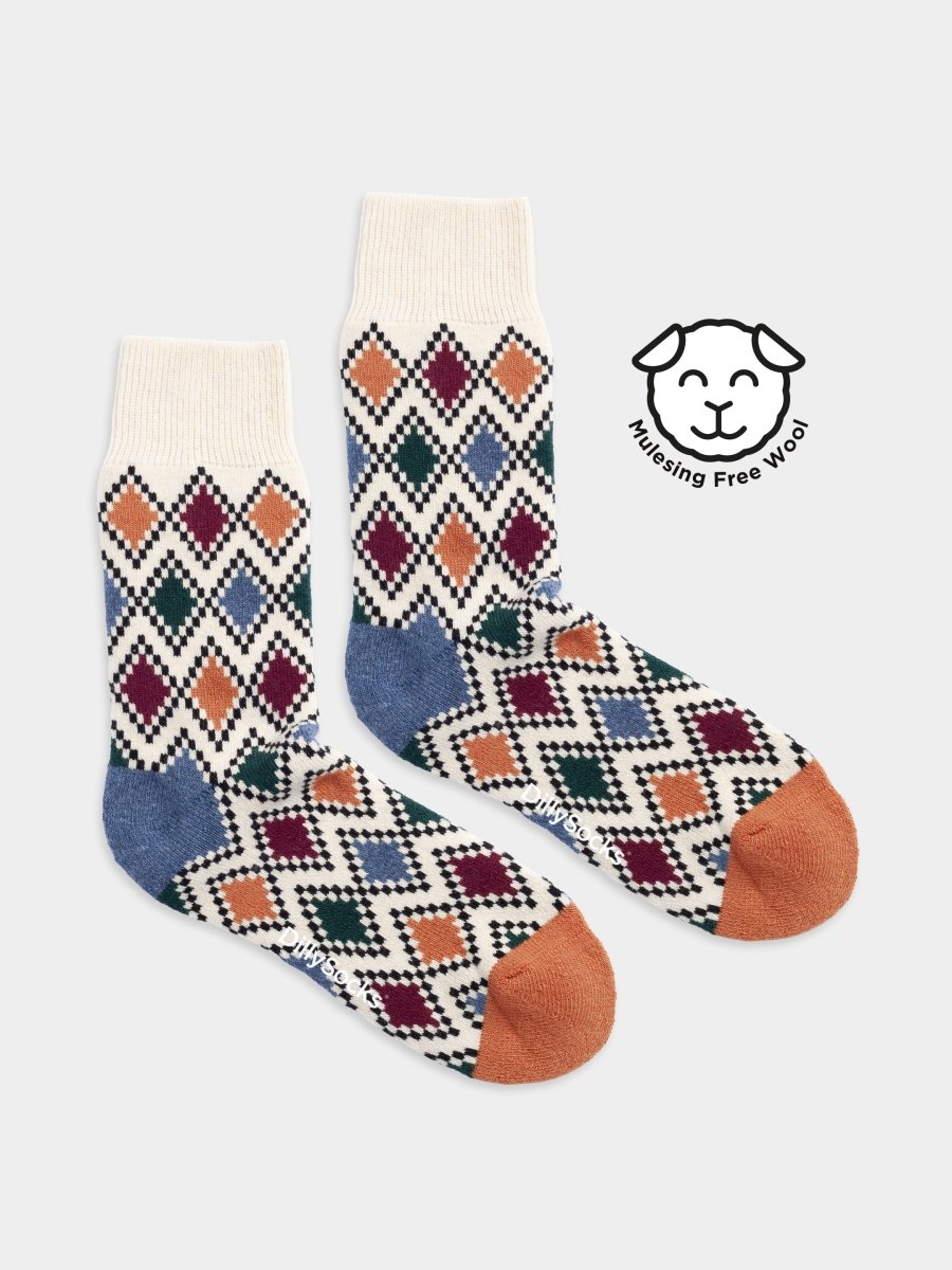 Wollsocken Extra Cozy Paul von DillySocks